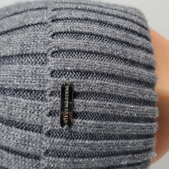 NEW Steve Madden Glitter Beanie Skullie Hat Cap - Picture 2 of 8